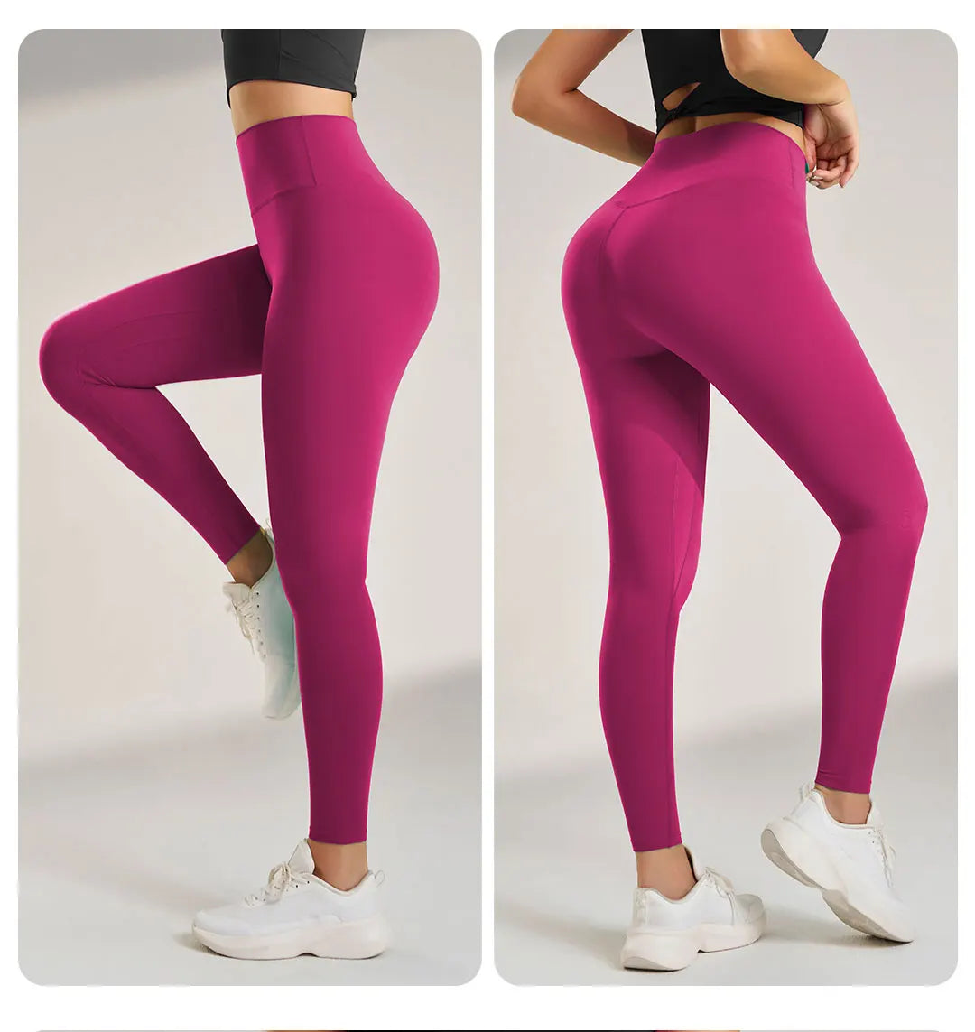 Yoga Leggings Pants Trousers Women's Quick Dry Sports Leggings High Waisted Fitness Pants Stretch Peach Butt Gym Clothing