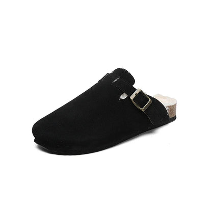 Men Suede Leather Mules Women Comfort Potato Shoes with Arch Support Cork Winter Shoes Fashion Clogs Men Cork Footbed Mens Clogs