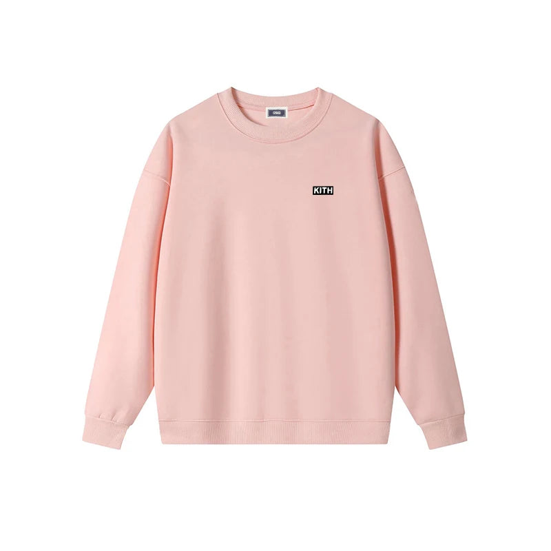 2025 Autumn High Quality O-Neck Sweatshirts Cotton Brand Embroidery logo Casual Hoodie Men Long Sleeve Women Tracksuit Tops