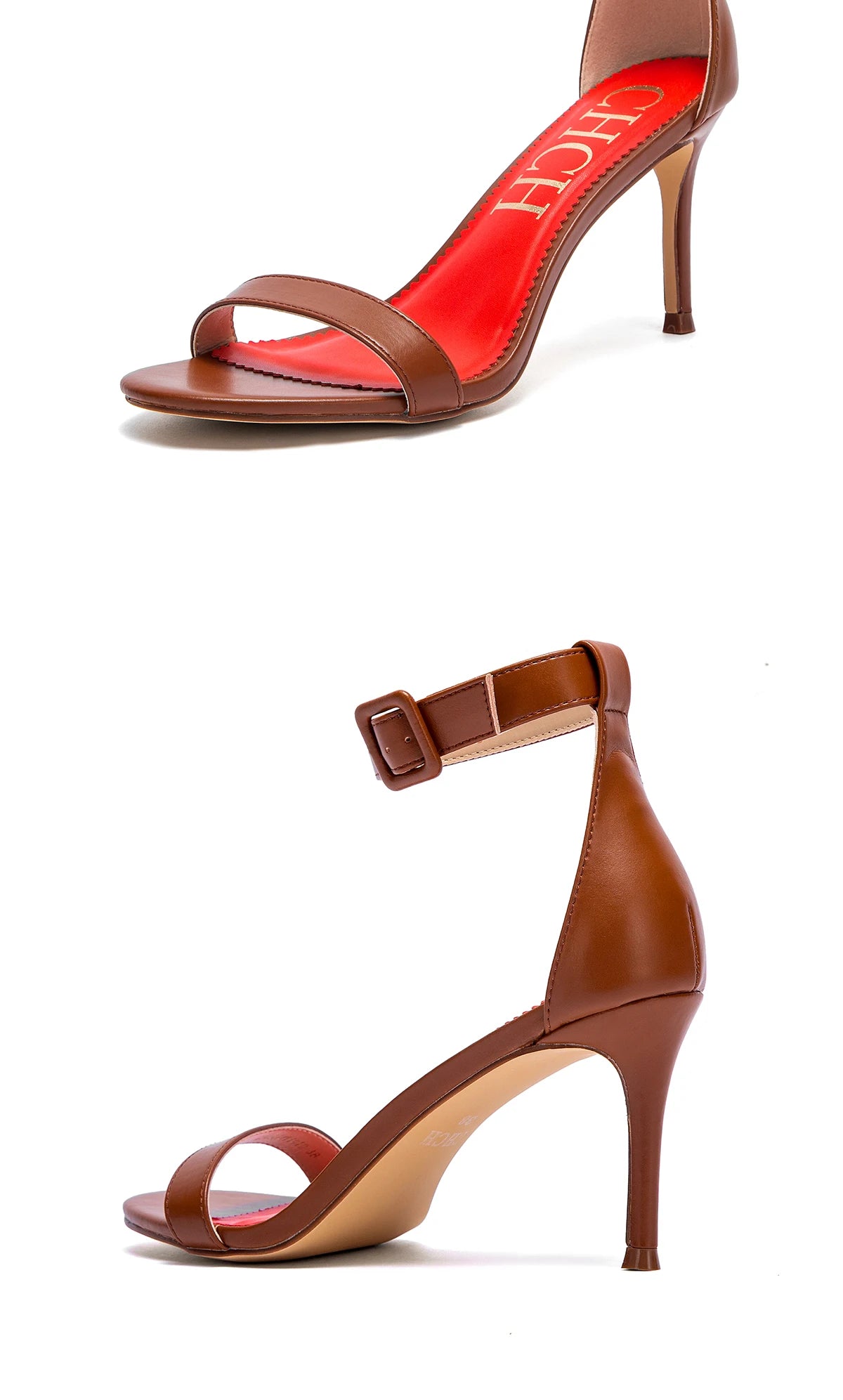 High heel sandals luxury brand 2025 summer new simple design wrap heel Girl