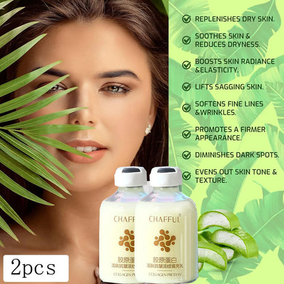 2pcs Collagen Face Serum skincare Facial Essence Liquid Firming Moisturizing Nourishing Facial Serum Skin Care