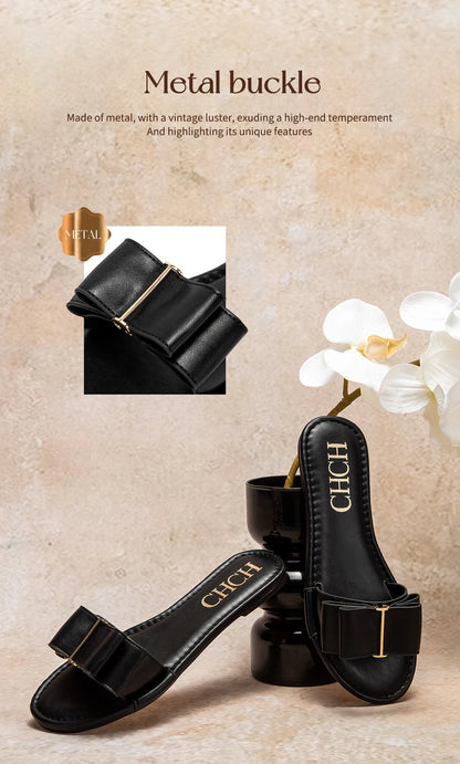 2025 NEW Slippers high quality PU flat women's shoes red shoes luxury brand new listing