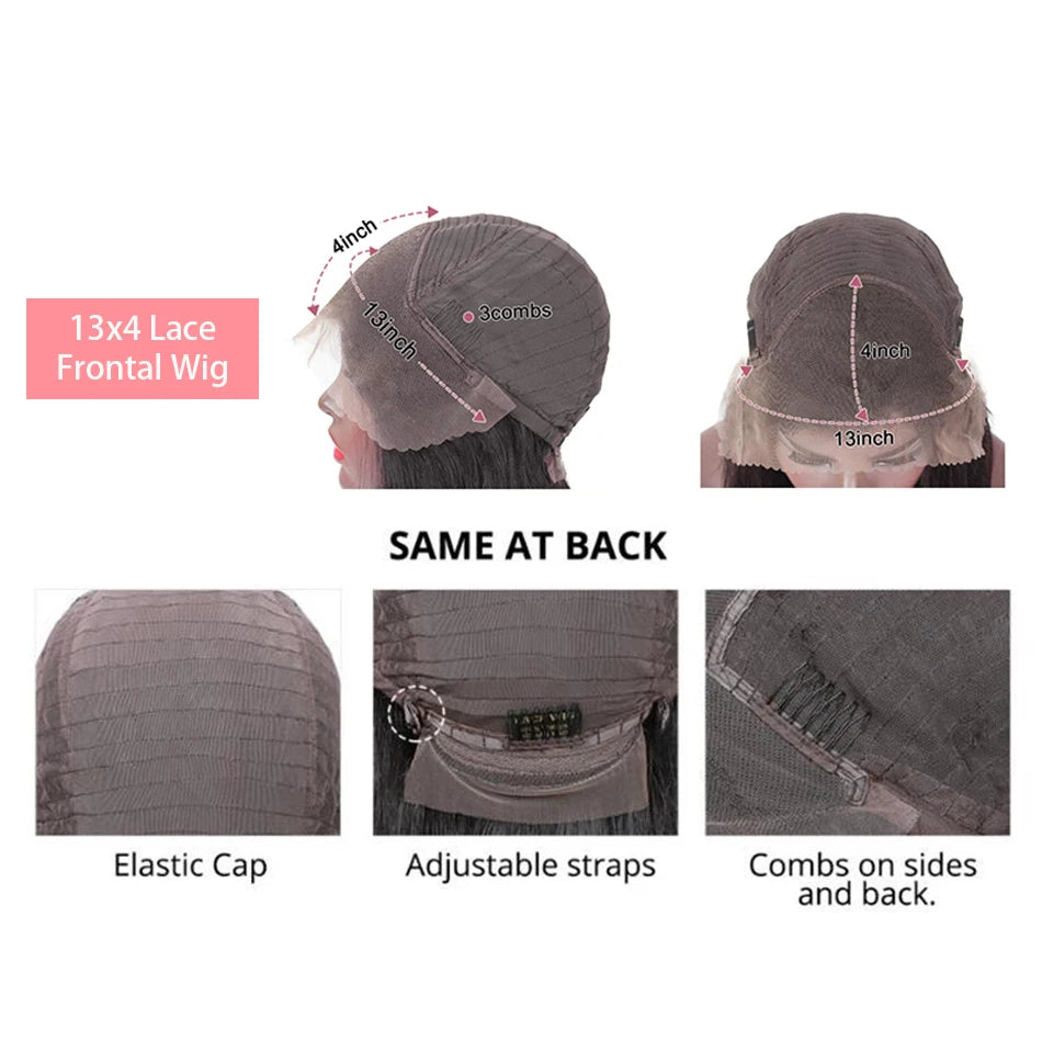 99J Colored Curly Deep Water Wave 13x4 Lace Front Wigs Preplucked Burgundy Red Short Cut Bob Frontal Wig 100% Human Hair 14 Inch