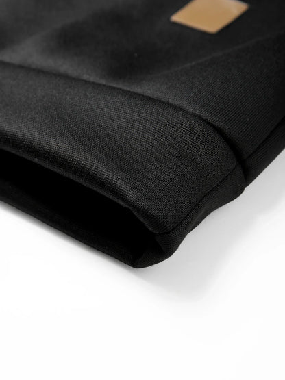 Winter Men's Crew Neck Sweatshirts Solid Color Fleece Thicken Sweatwear Outdoor Casual Daily Long Sleeve Pullover Man Sportswear