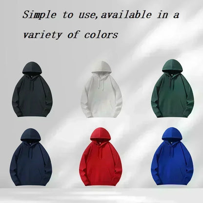 Men's hooded sweatshirt for autumn and winter warm and windproof comfortable long sleeved top jogging hooded sweatshirt hoodie