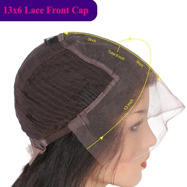 Long Silky Straight Ombre Golden Brown 5x5 HD Lace Wigs for Black Women 100% HUman Hair Glueless 13x6 Lace Front Wigs Natural