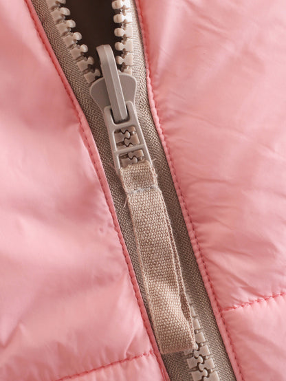 Fall Winter Warm Cropped Vest Jackets for Women Fashion Sleeveless Stand Collar Zip Up Puffer Waistcoat Street Style Outwear