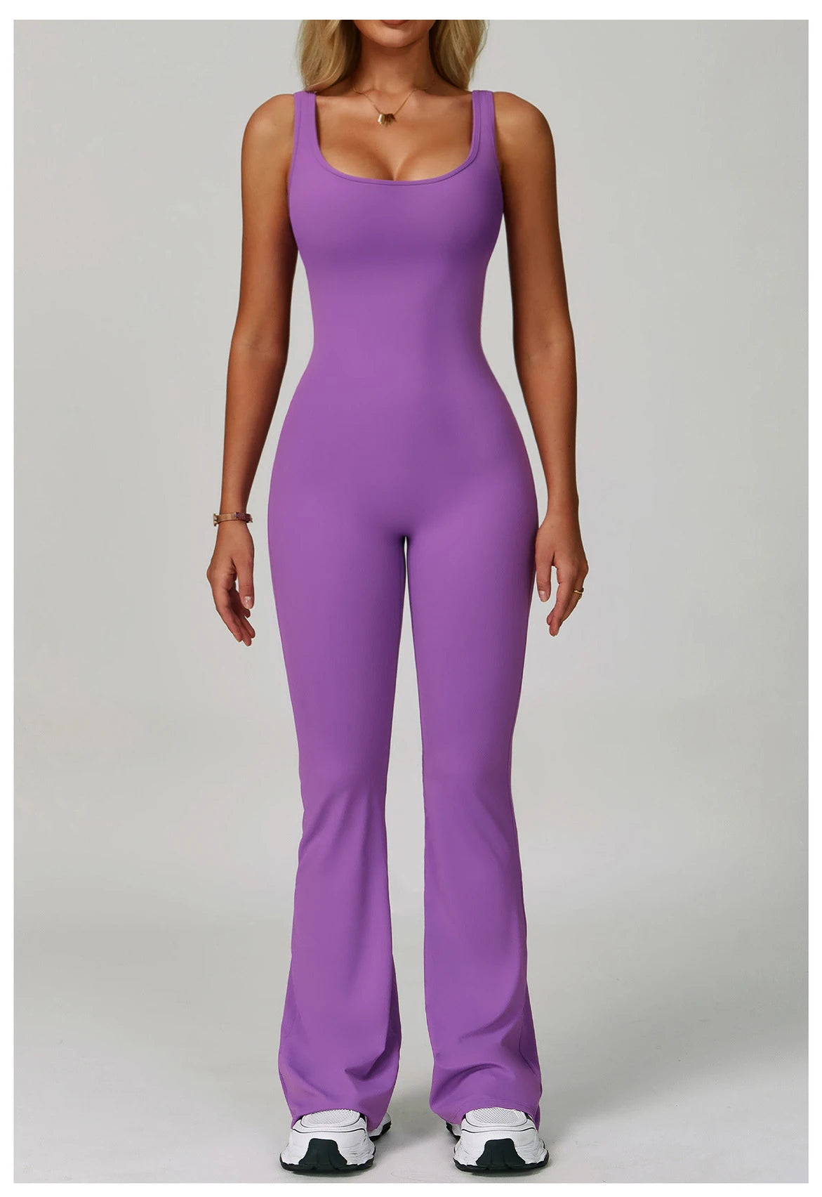 Sexy Back V Jumpsuit Yoga One-piece Suit Women Gym Set Sleeveless Yoga Rompers Backless Sportswear Women's Workout Bodysuits