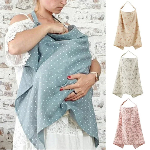 Cotton Breastfeeding Cover Mother Outing Nursing Covers Adjustable Privacy Baby Feeding Breastfeeding Apron Stroller Blanket