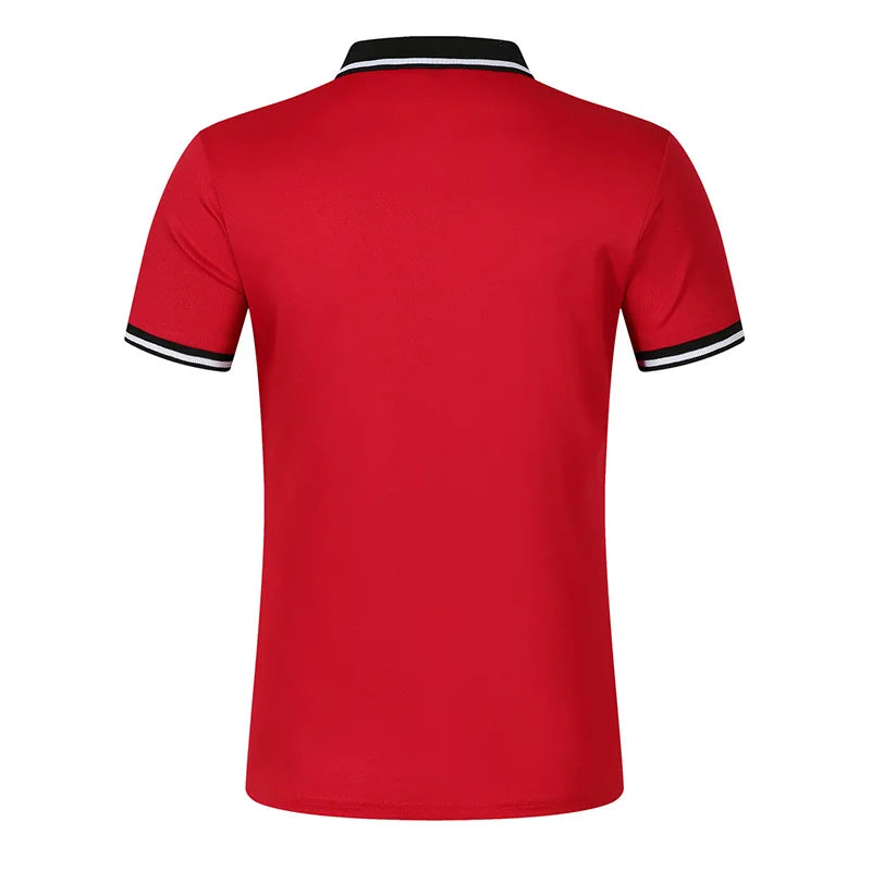 Summer men's short sleeved polo shirt business office lapel shirt Men's sports and casual top European and American plus size