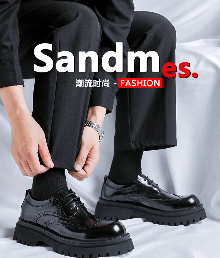 Brand Man Shoes Formal Green Glossy Leather Shoes for Men Lace Up Oxfords for Male Wedding Party Office Business Casual Shoe Men