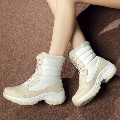 Snow Boots Women New Ladies Shoes Platform Shoes Woman Flat Keep Warm Boots Ladies Casual Plush Botas Mujer Winter Shoes Women