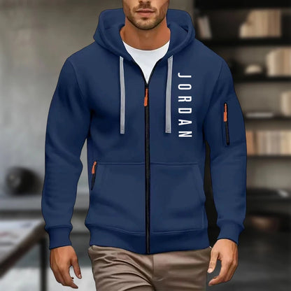 2025 New men's hooded sweatshirt, sweatshirt, zipper hooded jacket, men's cotton pullover hooded sweatshirt, men's use