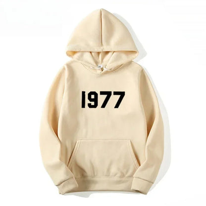 1977 New Fashion Men's and Women's Hoodies Hip Hop Street Brand High Quality Hot Selling Men's and Women's Sports Hoodies