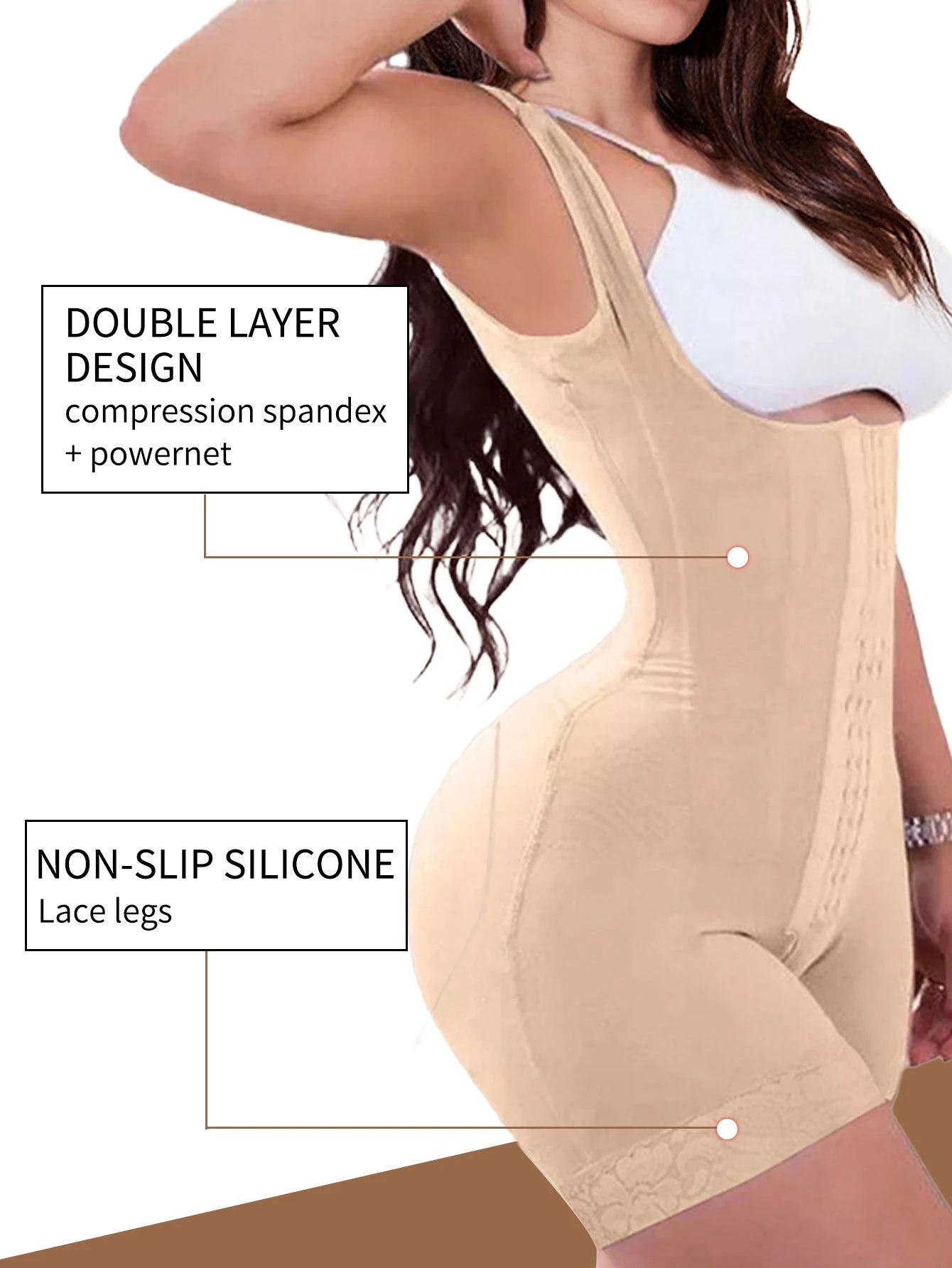 Women Full Body Shaper Fajas Colombianas Post Surgery Shapers Binders Waist Trainer Butt Lifter Shapewear Bbl Compression Girdle