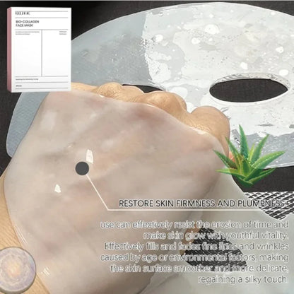 Korean Skincare Custom Bio Collagen Beauty Deep Hydrating Overnight Bio-collagen Face Skin Care Mask Sheet Facial Collagen Mask