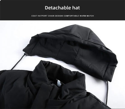 Top Grade Designer New Brand Men Parka Jacket Thick Casual Fashion Hooded Cropped Windbreaker Quilted Bubble Coats  Mens Clothes