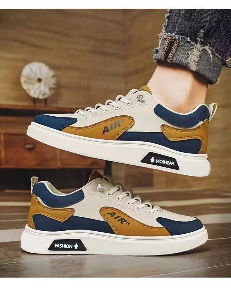 New 2025 Men's Casual oes Leather Surface Comfortable Spring Autumn Trendy Sports oes Versatile Faionable Korean Sle