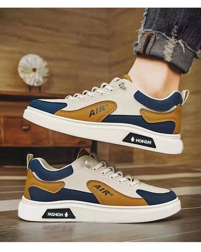 New 2025 Men's Casual oes Leather Surface Comfortable Spring Autumn Trendy Sports oes Versatile Faionable Korean Sle