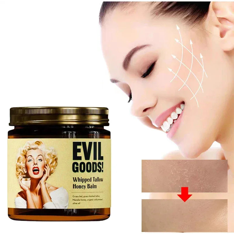 100% Grass Fed Grass Finished Whipped Vanilla Beef Tallow Moisturizer,Anti Aging Fine Lines Whitening Moisturizing Brightening