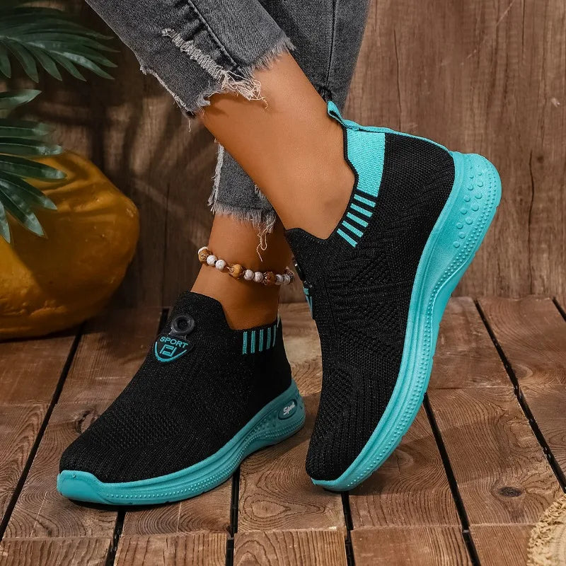 Ladies Shoes 2025 Fashion Slip-on Women's Vulcanize Shoes New Color Matching Breathable Hot Sale Light Comfortable Casual Shoes