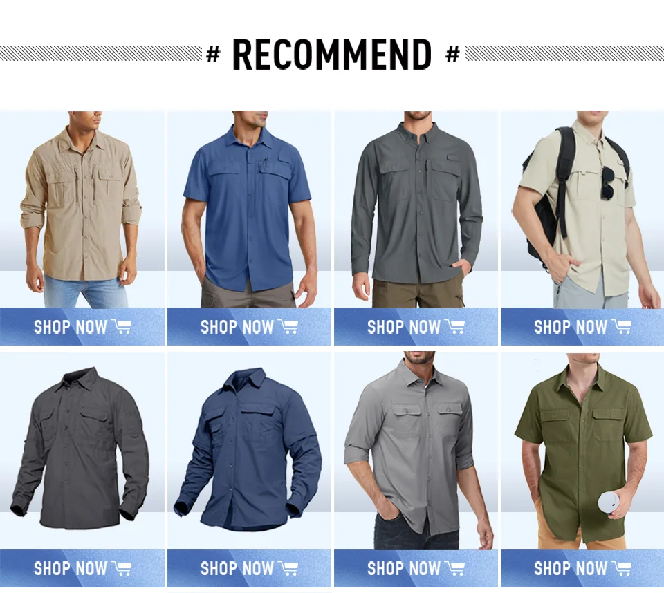 TACVASEN Men Outdoor T-shirts Work Polos Summer Quick Dry T-shirts Long Sleeve Lightweight Golf T-shirts Tee Tops