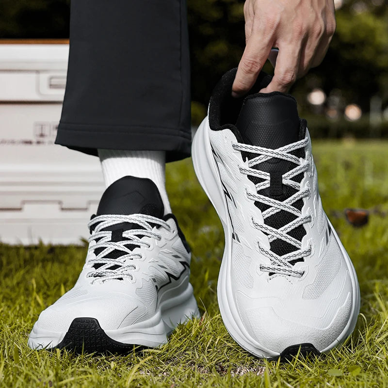 Wide Toe Men Running Sneakers Minimalist Barefoot Shoes Lightweight Breathable Zero Soles Outdoor Man Casual Walking Sport Shoes