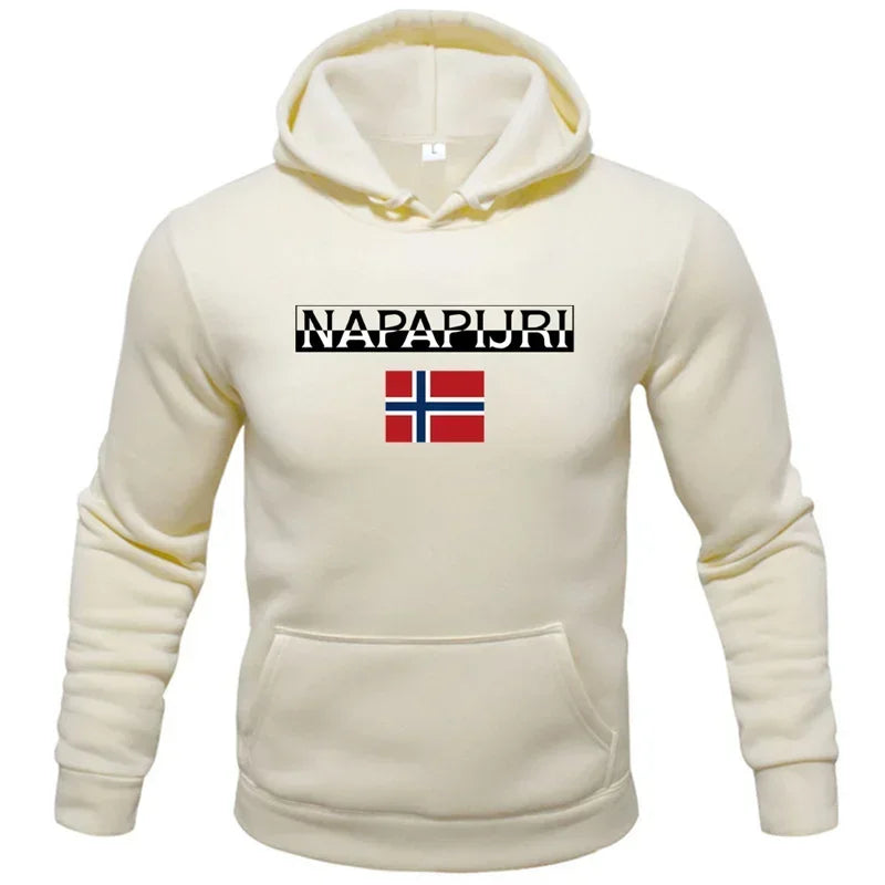 New Men's Fashion Brand Printed Hoodie Sportswear Multi functional Sports and Leisure Loose Hoodie Fashionable and Comfortable