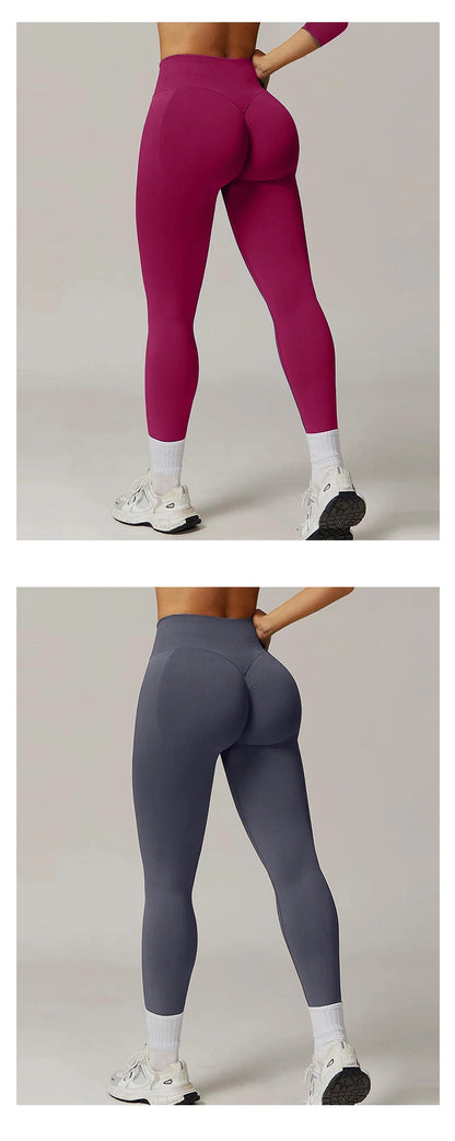 Women's High Waist Yoga Leggings Seamless High Stretchy Butt Lifting Breathable Sports Pants for Women Gym Leggings