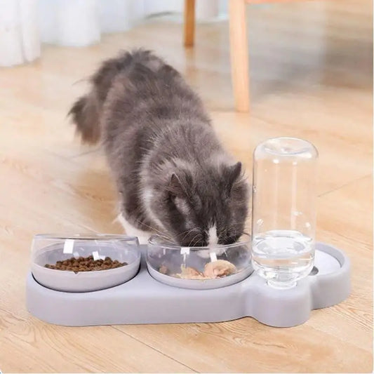 Pet Automatic Feeders 3 Bowl Pet Water Dispenser Feeders Large-diameter Dog Basin Cat Bowls Pet Automatic Feeders Wholesale