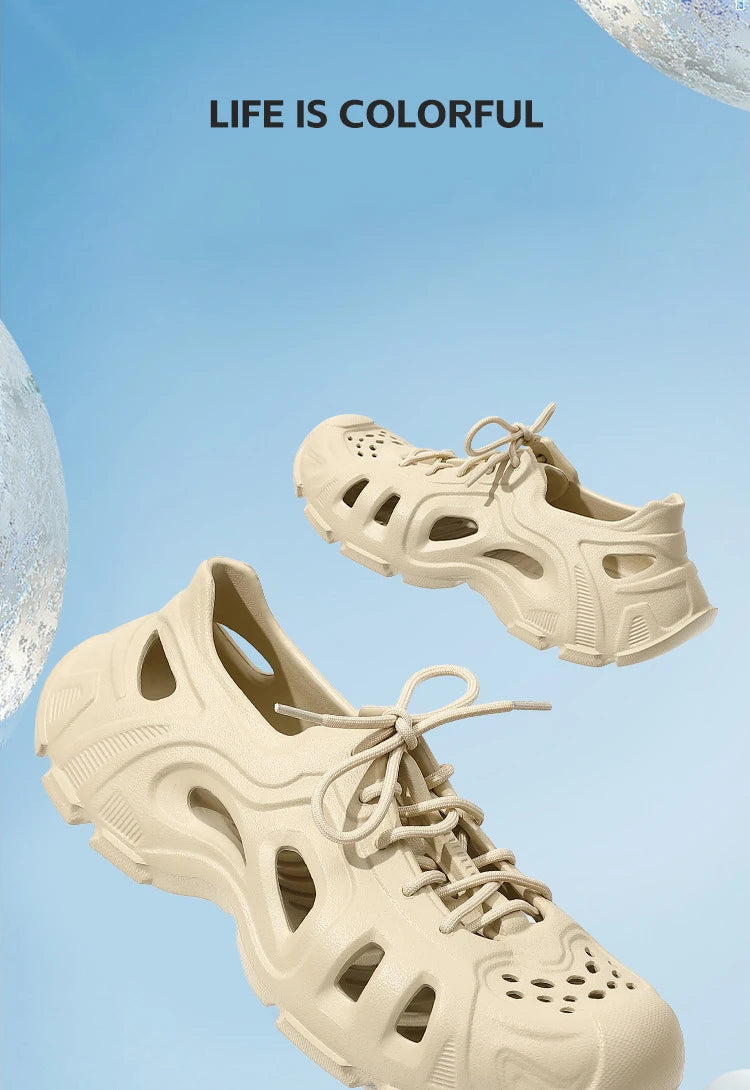 Super Cool Beach Sandals Comfortable Thick EVA Soles Antislip Outdoor Slippers Fashion Slides Street Normal Style Shoes