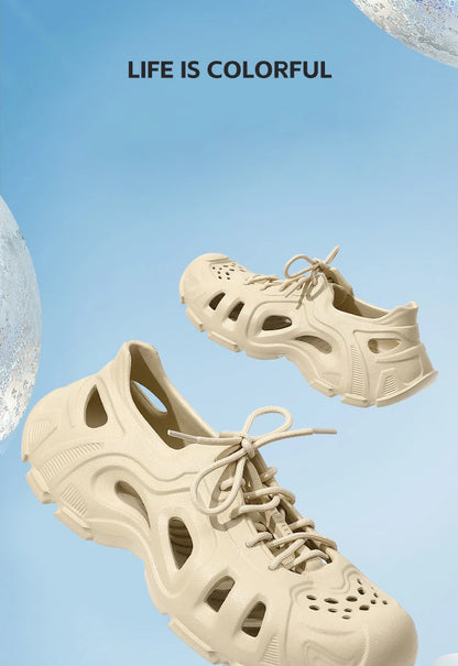 Super Cool Beach Sandals Comfortable Thick EVA Soles Antislip Outdoor Slippers Fashion Slides Street Normal Style Shoes