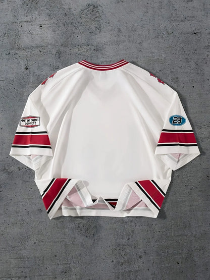 Men's Casual Crew Neck T-Shirt Chicago Alphabet Printed Pattern Polyester Pullover For Summer Daily Outdoor Street Wear Clothing