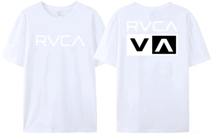 100% Cotton RVCA T Shirt Men Women THE BALANCE OF OPPOSITES Tee Tshirt Oversized Short Sleeve Design Brand T-shirt Top Clothes
