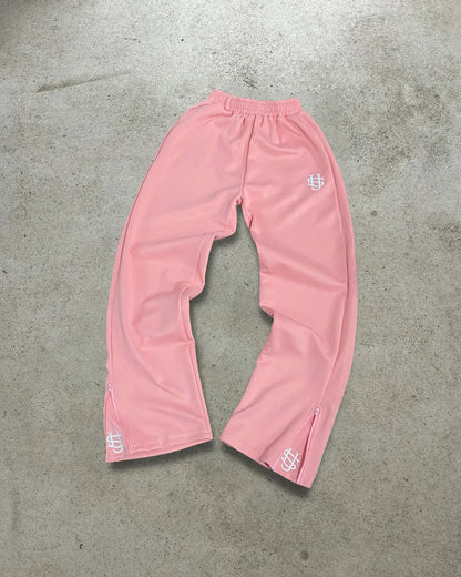 Y2k Retro Loose Straight Baggy Pants Men Tracksuit Pants Unisex Sweatpant Women Zip Embroidery Hip Hop Harajuku Casual Pant Goth