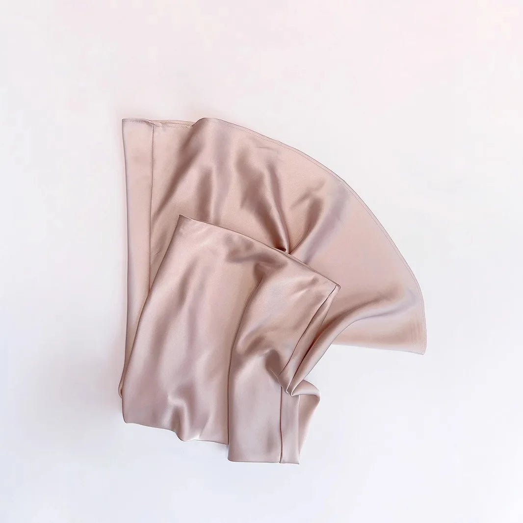 Women's Spring Autumn Satin Skirt - High-Waisted Flowy Bodycon Fishtail A-Line Midi Skirt