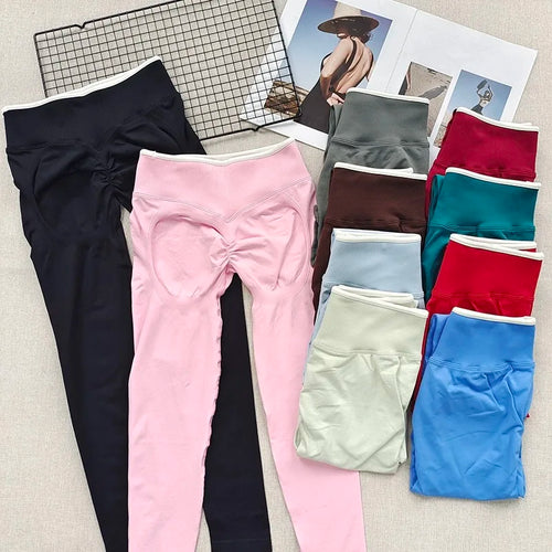 Peach Butt Yoga Pants, High-Waisted Butt-Lifting Fitness Pants for Women, Highly Elastic Quick-Drying Tight Leggings for Workout