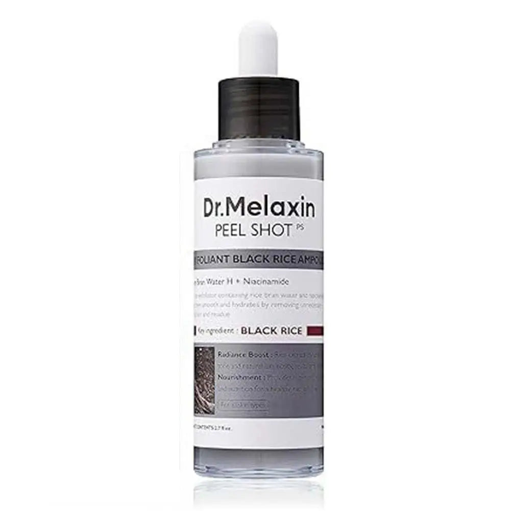 Dr.Melaxin Peel Shot Glow Black Rice Peeling Ampoule Soft Exfoliating Scrub Dead Skin Care Korean Skincare