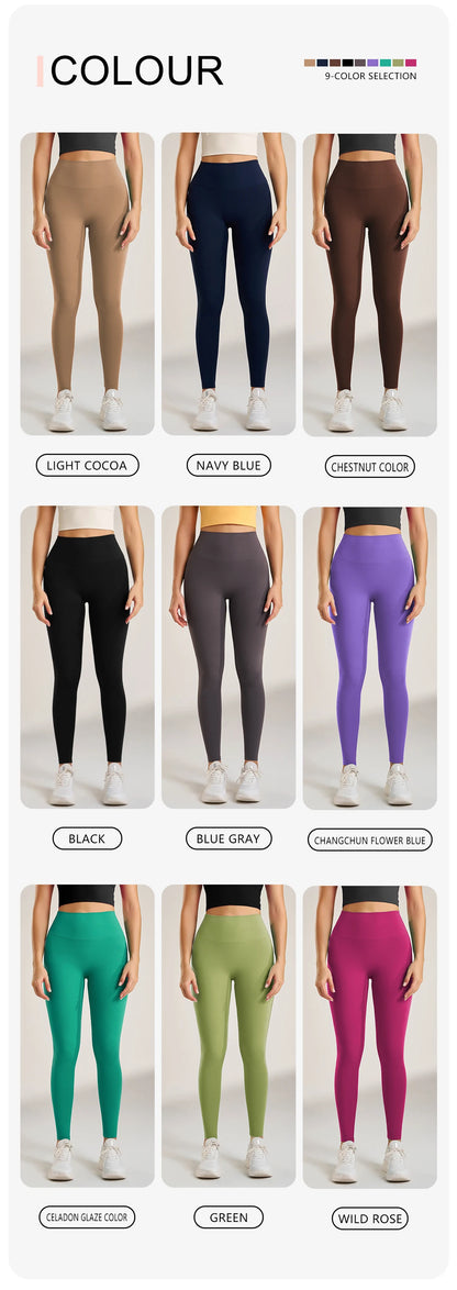 Yoga Leggings Pants Trousers Women's Quick Dry Sports Leggings High Waisted Fitness Pants Stretch Peach Butt Gym Clothing