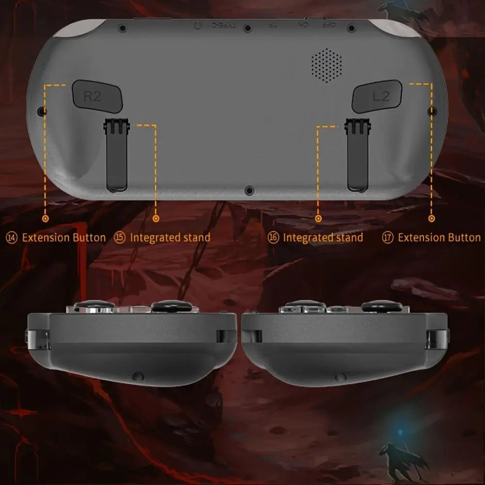 WUDS SF3000 Retro Handheld Game Console, 4.5 Inch IPS Screen Games Machine, Wireless Mini Portable Game Player