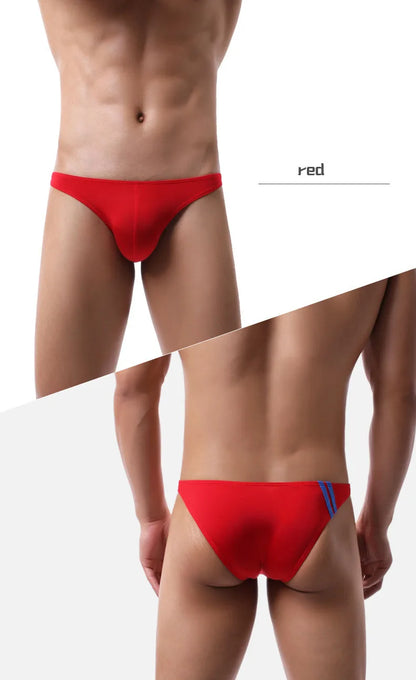 Men Swimwear Solid Swimsuit Briefs Sport Swimming Trunks U Pouch Beachwear Briefs Beach Shorts bathing suit