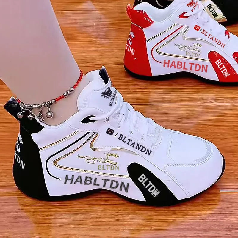 Sneakers Women Autumn Breathable Ladies Lightweight Lace Up Vulcanized Shoes for Women Walking Designer Shoes Zapatos De Mujer