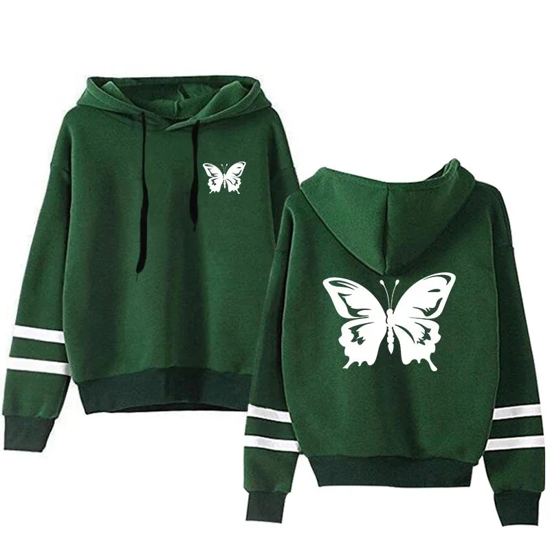 Women Tracksuit Casual Daily Hoodies Quality Single Piece Stripe Sweatshirt and Sweatpants Comfort Outdoor Jogging Autumn Winter