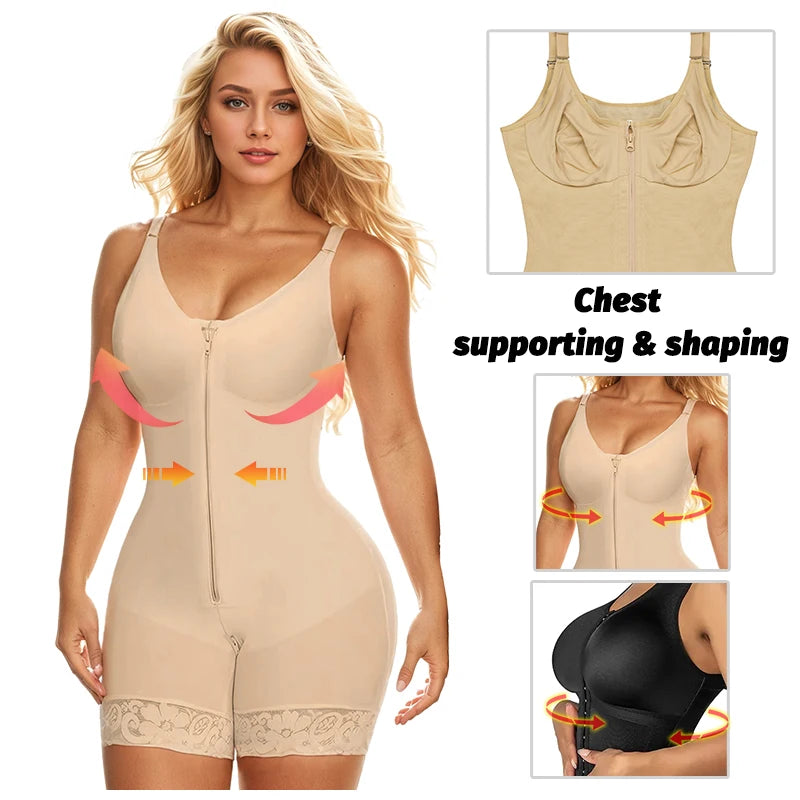 Faja Shapewear Slimming Girdle Reductive Corset Colombian Body Shaper Butt Lifter Seamless Bbl Sheath Women Compression Garments