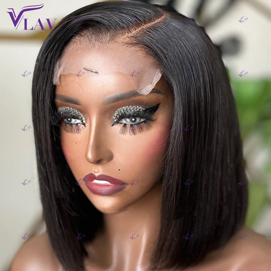 Glueless Wig Human Hair 10-16 Inch 13×6 HD Lace Frontal Wig 13×4/360 HD Lace PrePlucked With Baby Hair Wear And Go Short Bob Wig