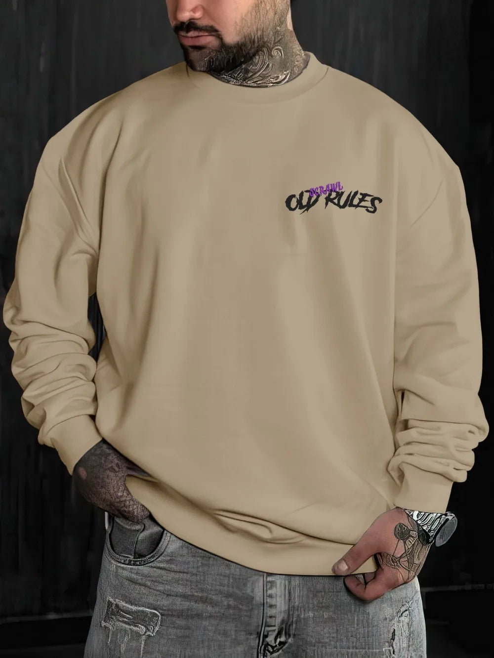 European and American men's autumn fashion teddy bear letter print soft and comfortable long sleeved hoodie outdoor street top