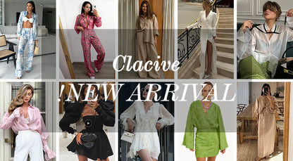 Clacive Fashion Loose White Cotton Women's Shirt 2025 Casual Lapel Long Sleeve Blouse Elegant Classic Solid Top Female Clothing