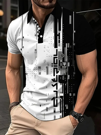 Classic Men's T-shirt Graphic Print Outdoor Casual Round Neck Short Sleeve Top Street Fashion T Shirt Male Oversized Clothing