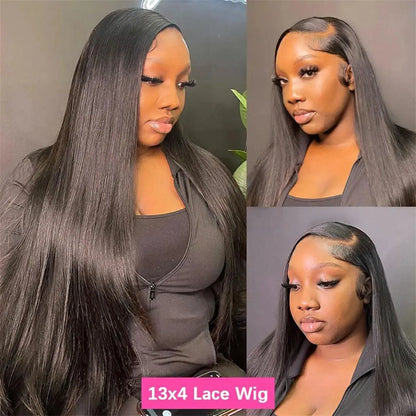 30 32 34 36 38 Inch Bone Straight Lace Front Wigs Human Hair 13x6 13x4 HD Lace Frontal Wig Human Hair Lace Frontal Wigs