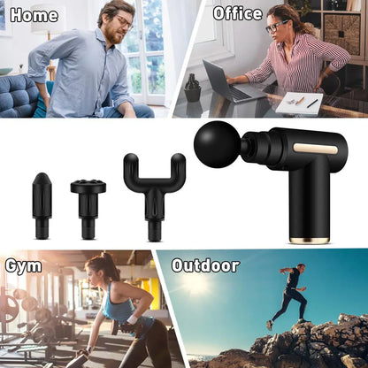 Fascia Gun Muscle Massagers Pistol Vibration Penetration Deep Tissue Massage Gun Shock Body Neck Massager Relaxation Treatment